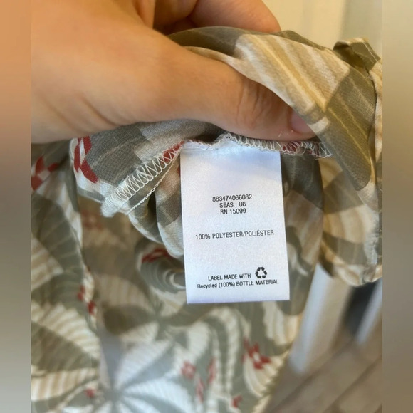 Canyon river blues sheer sleeveless blouse size M - Picture 5 of 7